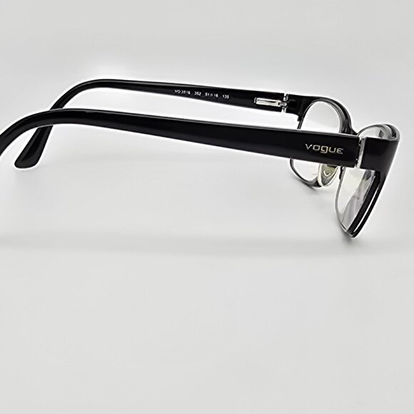 *SOLD* Vogue VO3816 352 Gloss Black Cat Eye Eyeglasses Frame w/ Flexhinge - Picture 6 of 15